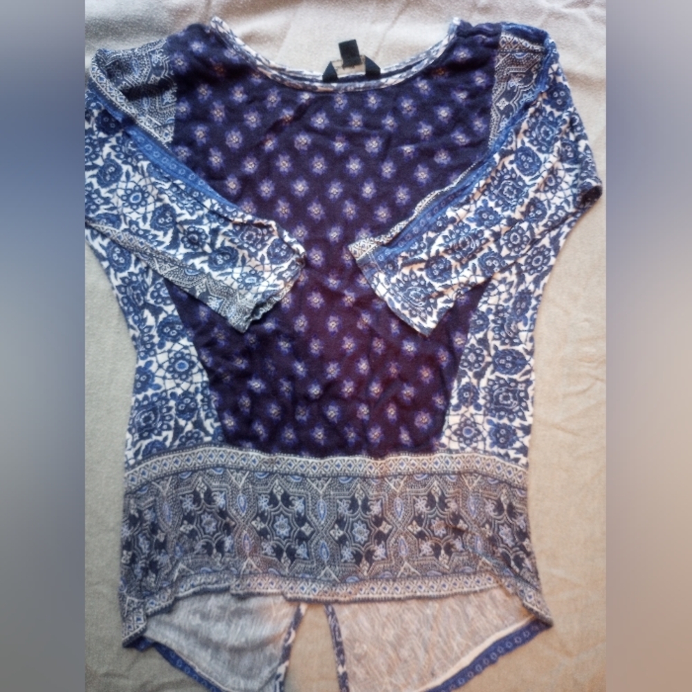 Beautiful lucky brand 3/4 sleeve shirt